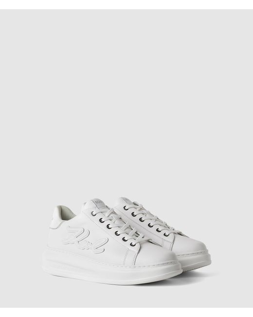 Karl Lagerfeld White Kapri Signia Low Sneakers