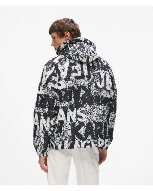 KL Jeans Multicolor All-Over Logo Padded Jacket for men