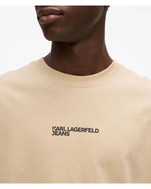 KL Jeans Natural Frame Logo Regular T-Shirt for men
