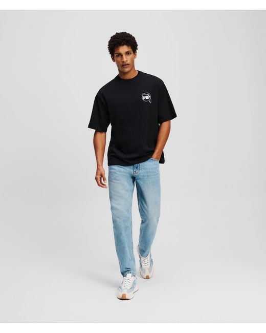 Karl Lagerfeld Black Ikon T-Shirt for men