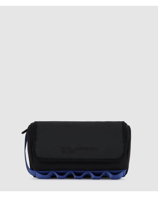 KL Jeans Black Strap Wash Bag for men