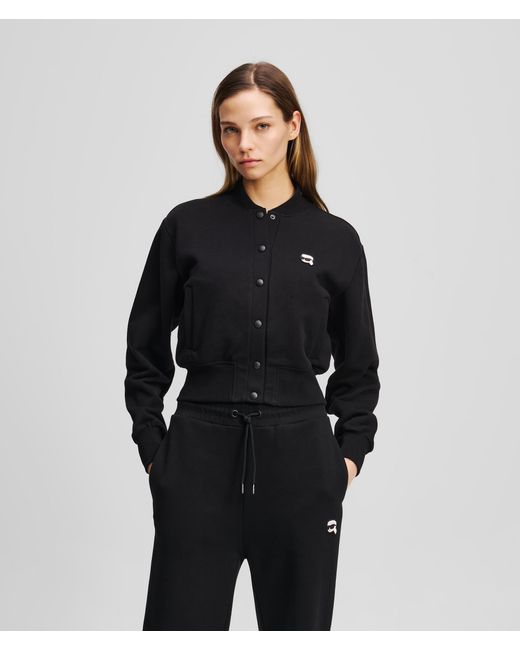 Karl Lagerfeld Black Ikon Bomberjacke, Frau, Größe