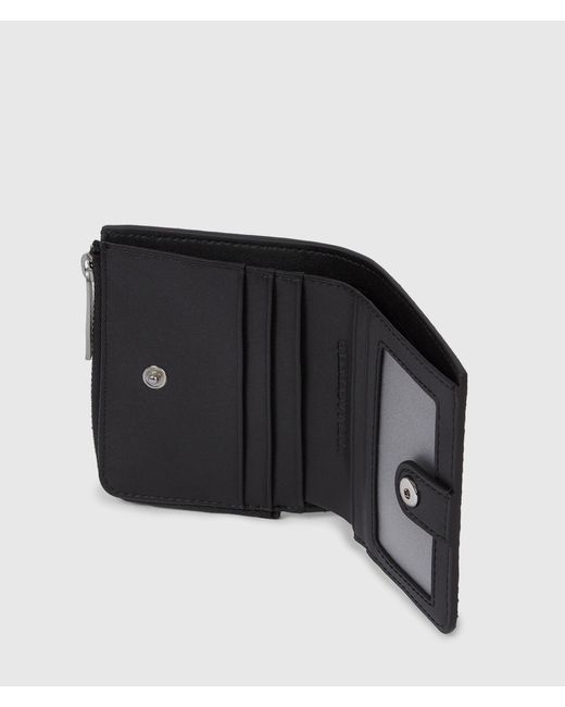 Karl Lagerfeld Black K/Signature Python Small Bifold Wallet