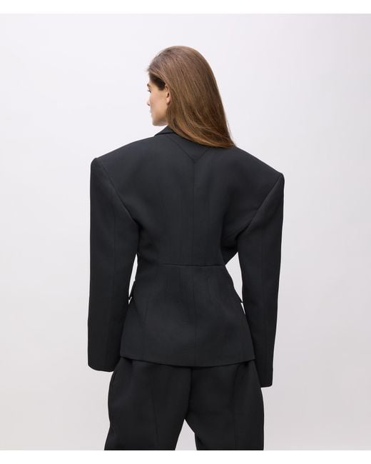 Karl Lagerfeld Blue Kl Studio Voluminous Blazer