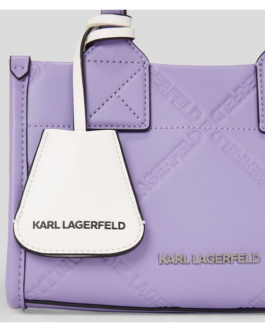 Petit Cabas Avec Logo En Relief K/skuare Karl Lagerfeld en coloris Purple