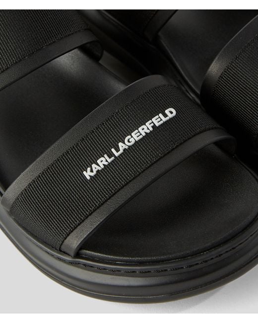 Sandales Kapri À Deux Brides Karl Lagerfeld pour homme en coloris Black