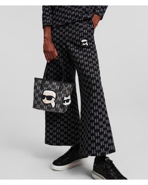 Karl Lagerfeld White K/ikonik Monogram Small Tote Bag