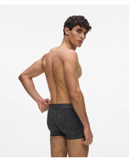 Karl Lagerfeld Black Ikon Trunks – 3-Pack for men