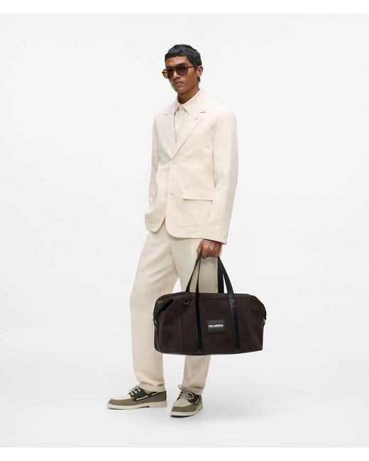 Sac Week-End K/Traveller En Simili-Velours, Homme, Taille Karl Lagerfeld pour homme en coloris Black