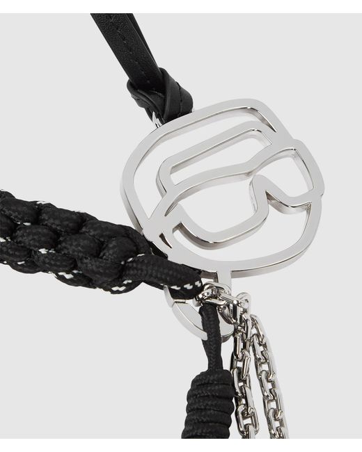 Karl Lagerfeld Multicolor Ikon Outline Rope Keychain