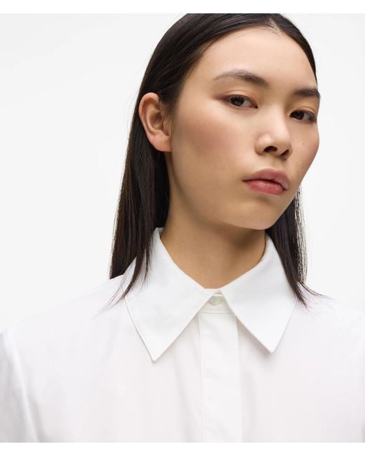 Karl Lagerfeld White Midi Shirt Dress
