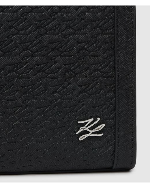 Karl Lagerfeld Black K/Panel Pouch for men