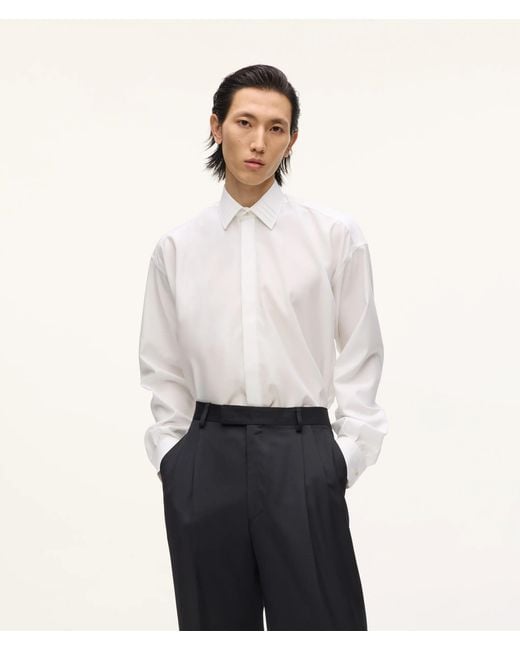 Karl Lagerfeld White Kl Studio Loose-Fit Shirt for men