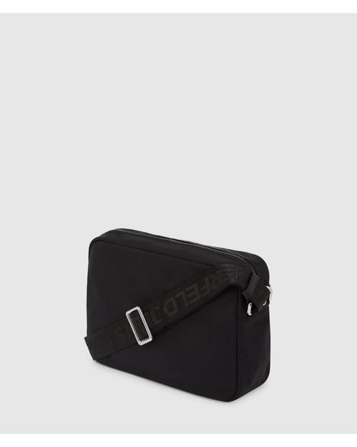 KL Jeans Black Utility Drawstring Camera Bag for men