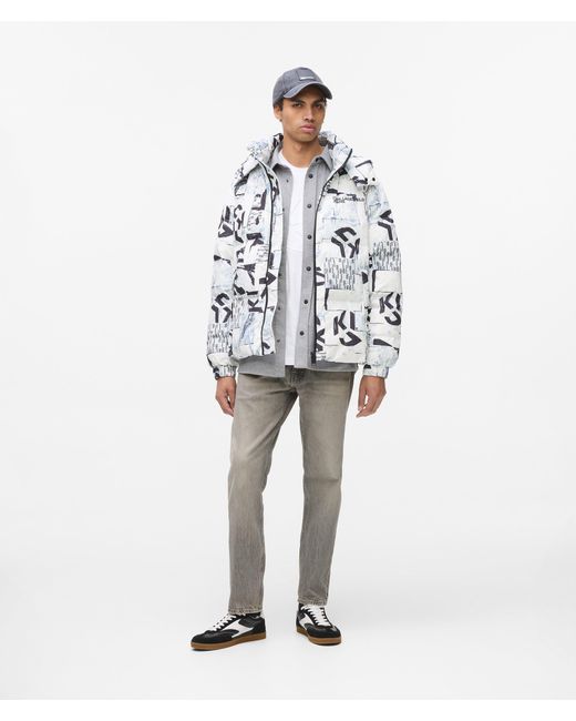 KL Jeans Schmal Zulaufende Jeans, Herren, Größe in White für Herren