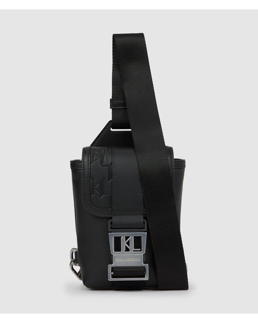 Karl Lagerfeld Black K/Traveller Crossbody Bag for men