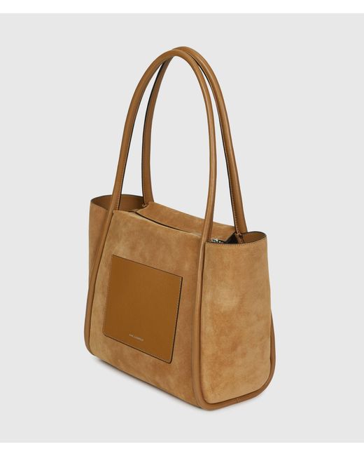 Karl Lagerfeld Brown K/Autograph Patch Tote Bag