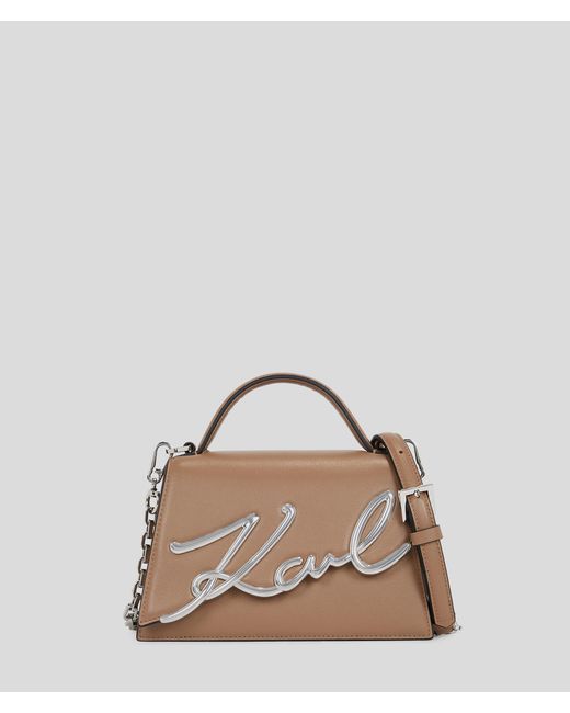 Karl Lagerfeld Brown K/signature Small Crossbody Bag