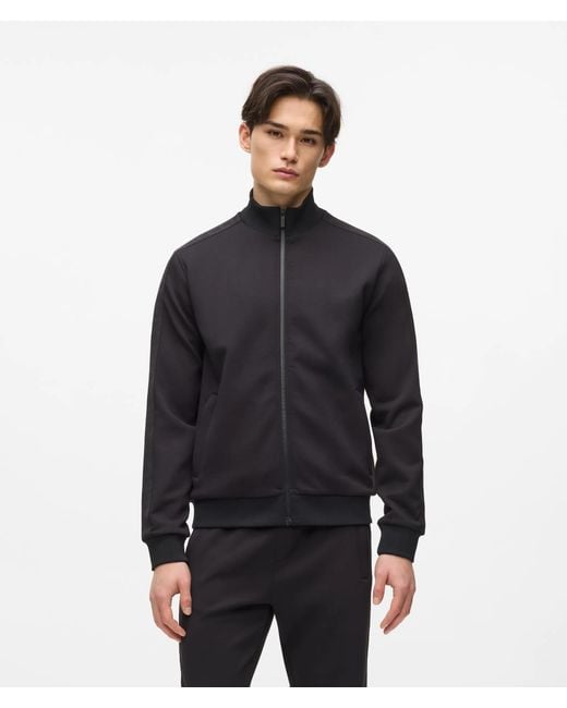 Karl Lagerfeld Blue Logo Zip-Up Sweatshirt for men