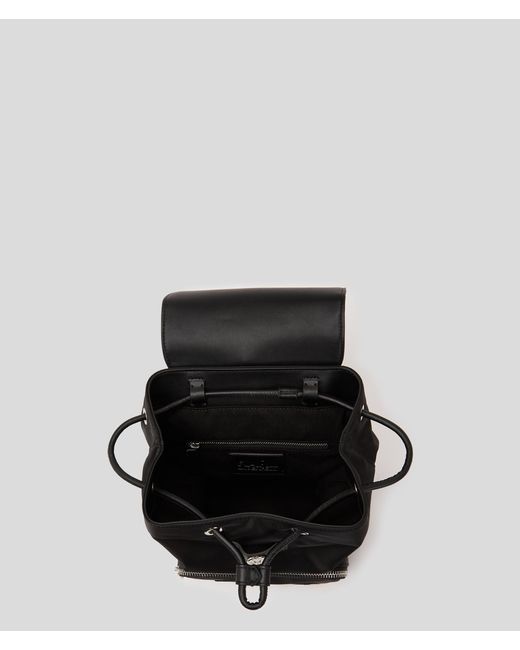 Karl Lagerfeld Black K/signature Nylon Backpack