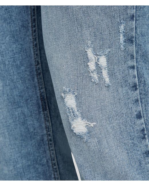 Karl Lagerfeld Blue Klj Distressed Skinny Jeans for men