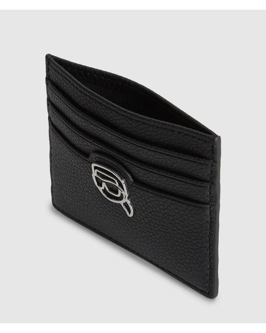 Karl Lagerfeld Black Ikon Pebble Cardholder