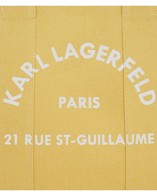 Cabas Carré De Taille Moyenne Rue St-guillaume Karl Lagerfeld en coloris Yellow