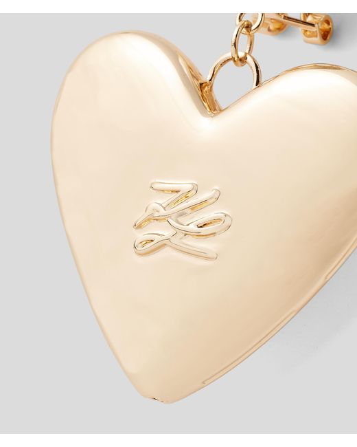 Karl Lagerfeld Natural K/heart Pearls Earrings