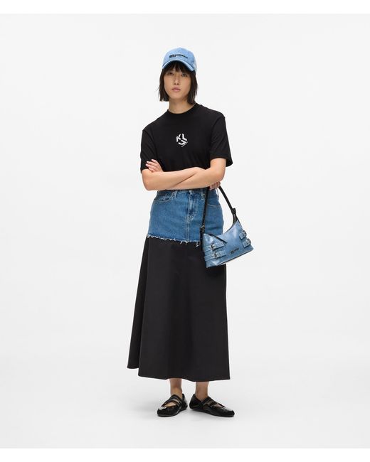 KL Jeans Black Regular-Fit Monogram T-Shirt