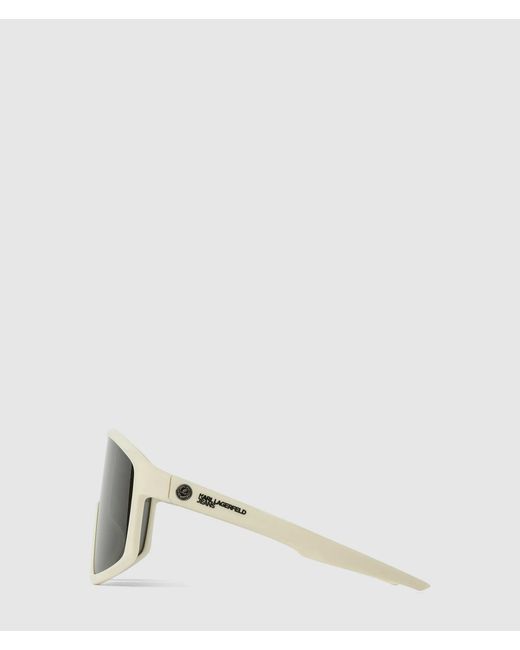 Karl Lagerfeld Gray Klj X Dragon Shield Sunglasses