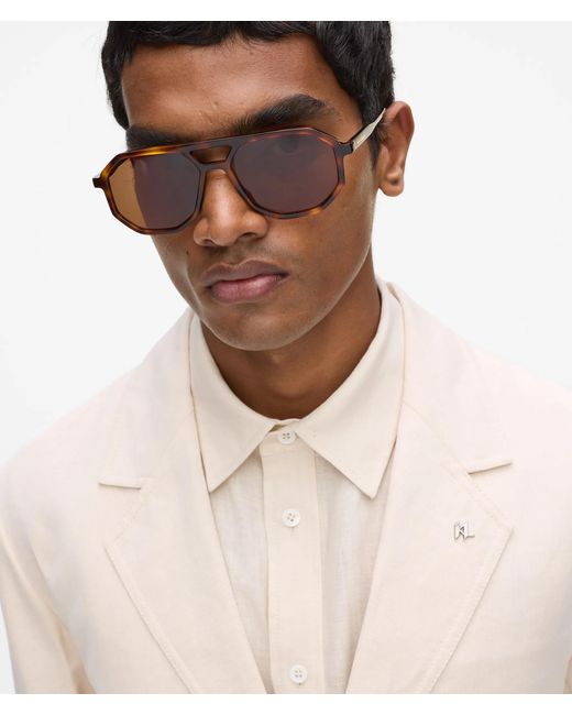 Karl Lagerfeld Natural Linen Blazer for men
