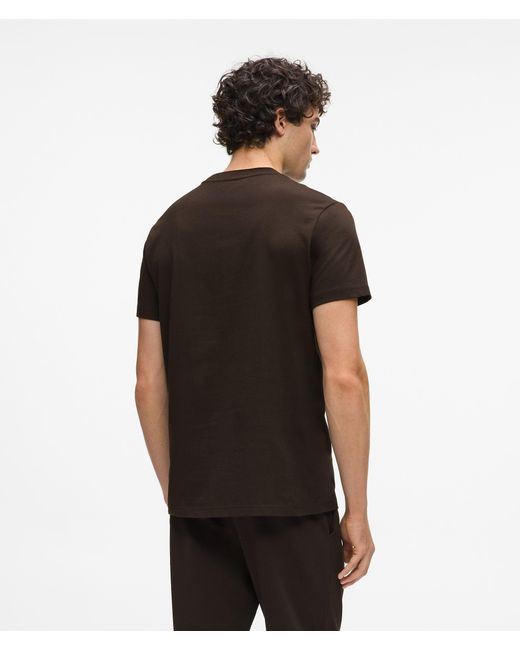 Karl Lagerfeld Black Crest Loungewear T-Shirt for men