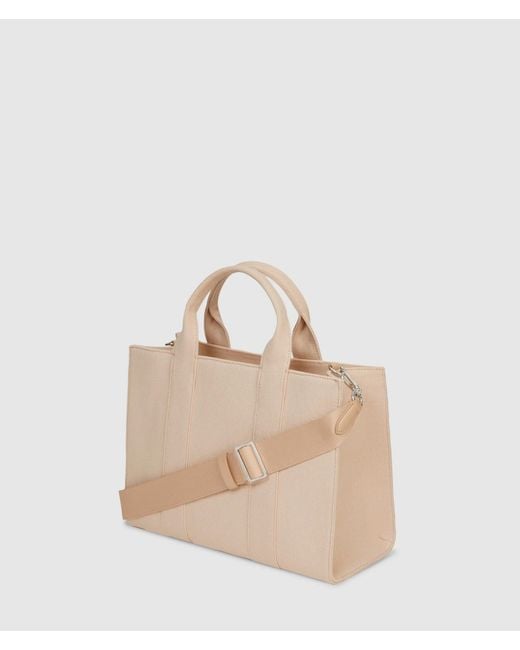 Karl Lagerfeld Pink Exclusive Rue St-Guillaume Faux-Pearls Medium Tote Bag