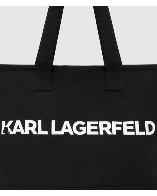Karl Lagerfeld Black Logo Extra Large Tote Bag