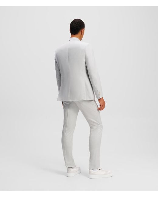 Karl Lagerfeld White Single-breasted Two-piece Suit for men
