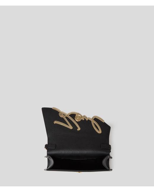 Karl Lagerfeld White K/signature Medium Shoulder Bag