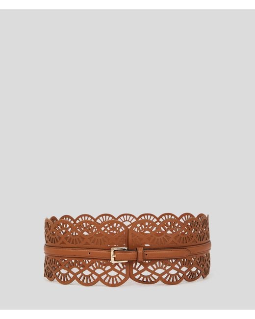 Karl Lagerfeld Brown K/essential Fan Belt