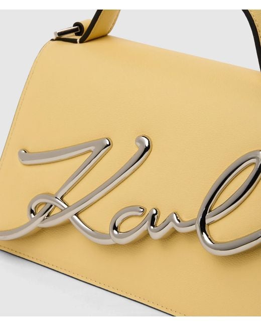 Karl Lagerfeld Metallic K/Signature Small Crossbody Bag