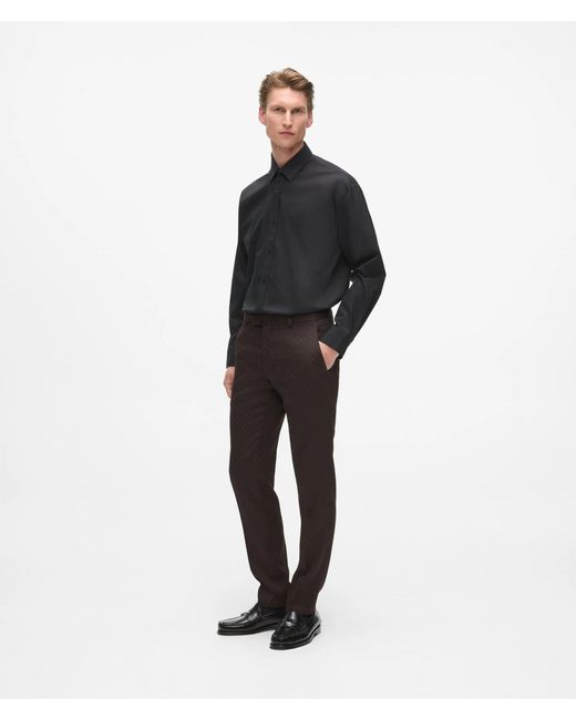 Karl Lagerfeld Multicolor All-Over Monogram Suit Pants for men