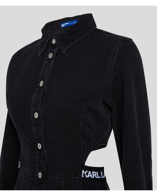 KL Jeans Blue Denim Cutout Dress