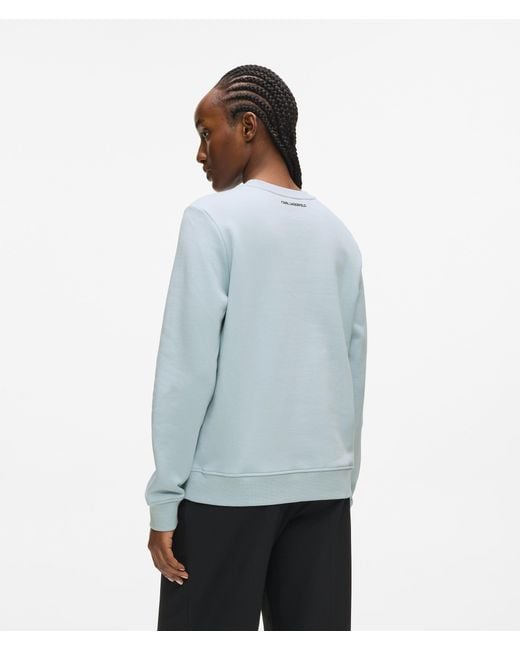 Karl Lagerfeld Blue Ikon Choupette Sweatshirt