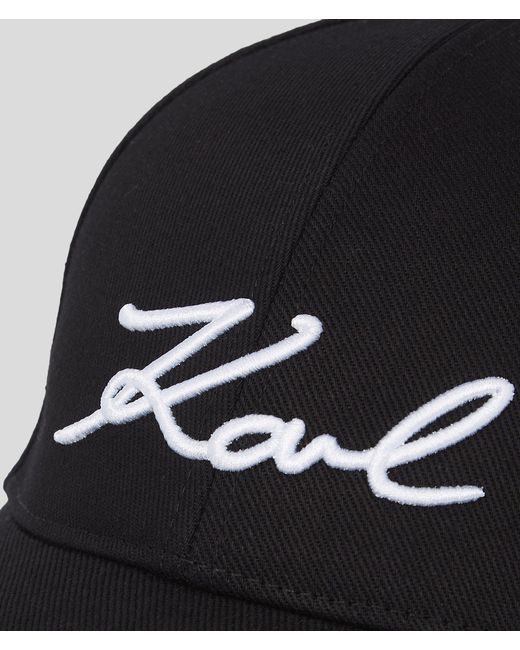 Karl Lagerfeld Black K/signature Cap