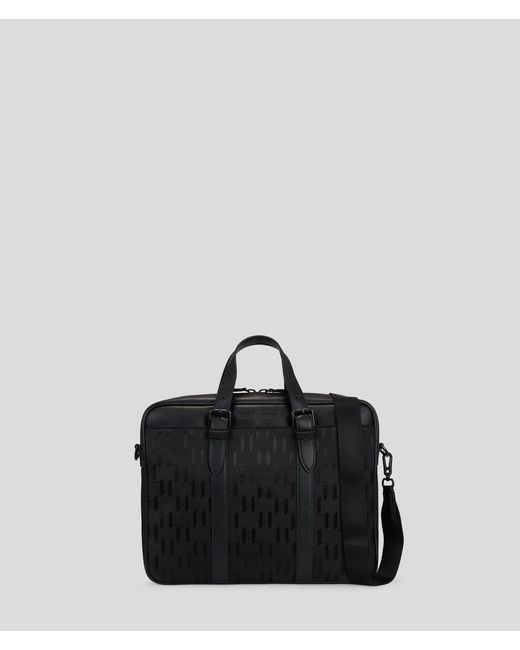 Karl Lagerfeld Black K/etch Briefcase for men