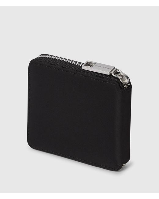 Karl Lagerfeld Black K/Nylon Logo Pin Wallet for men