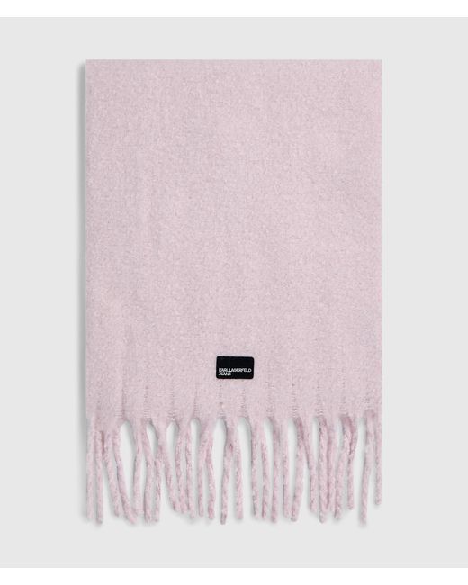 KL Jeans Pink Fluffy Fringed Scarf