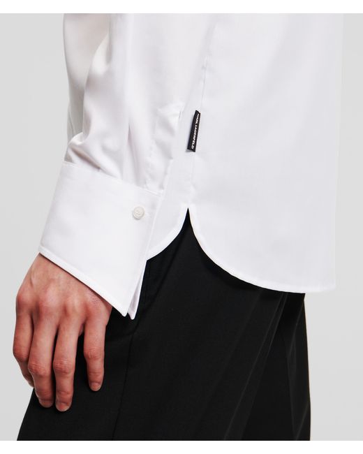Karl Lagerfeld White Karl Essential Shirt for men