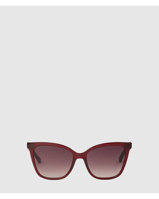 Karl Lagerfeld Multicolor Signature Slim Rectangular Sunglasses