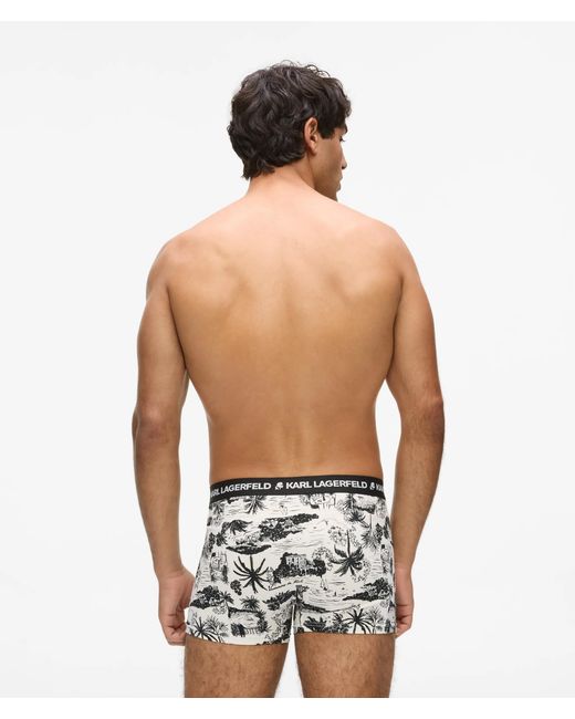 Karl Lagerfeld Green Villa La Vigie Trunks for men