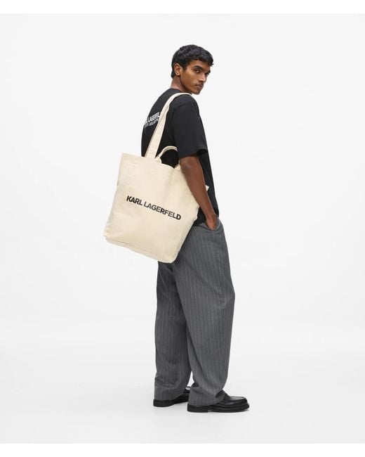 Sac En Toile Haut Avec Logo, Homme, Taille Karl Lagerfeld pour homme en coloris Natural