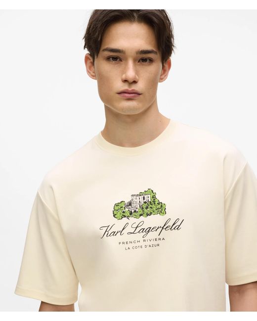 Karl Lagerfeld Natural Villa La Vigie T-Shirt for men